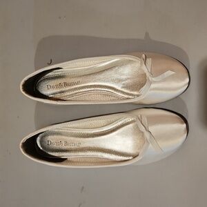 Michaelangelo David's Bridal satin dyeable flats  shoes 7